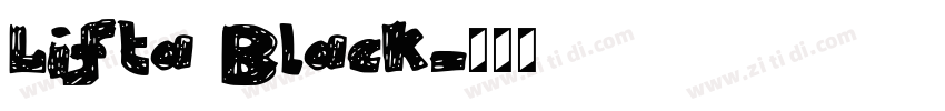 Lifta Black字体转换